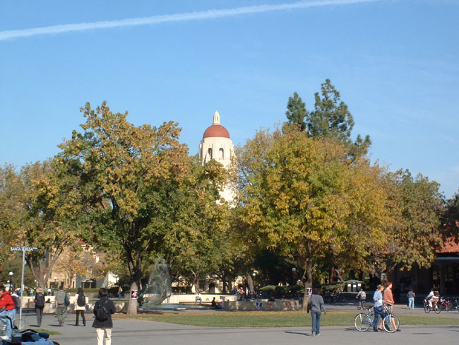 White Plaza and the Hoover Tower